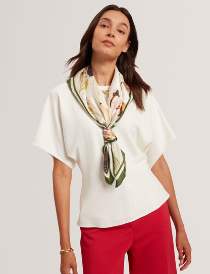 MARADAM: Slouch Sleeve Waisted Top