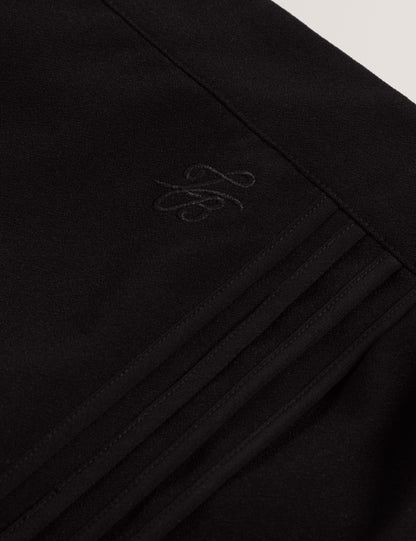 GORJJA: Piping Detail Wide Leg Crepe Trouser