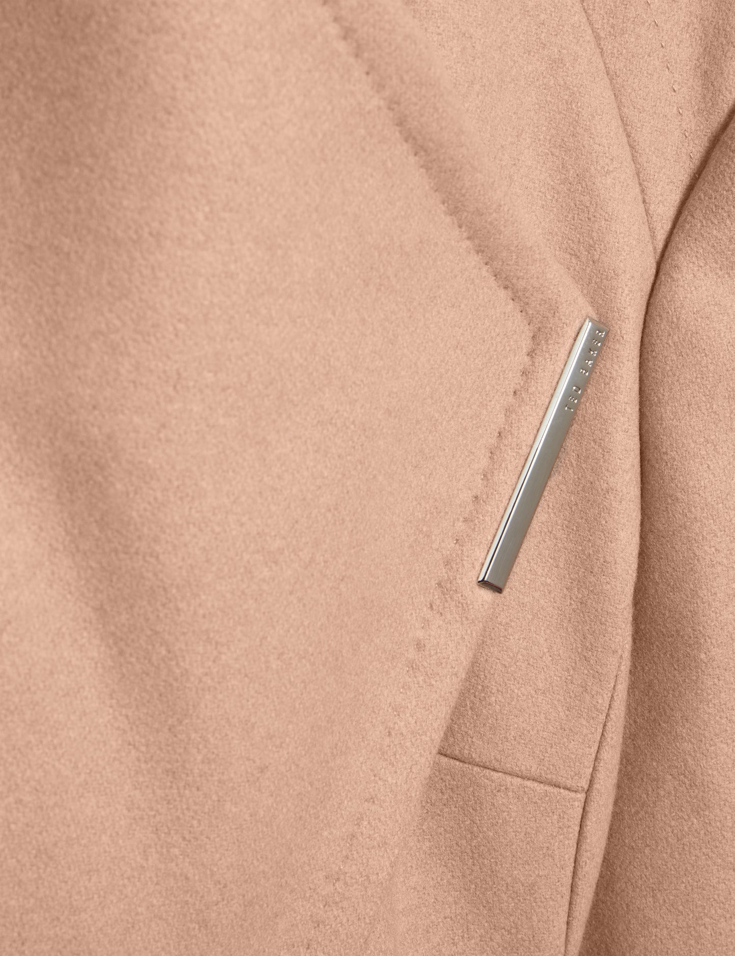 ROSE: Mid Length Belted Wool Wrap Coat