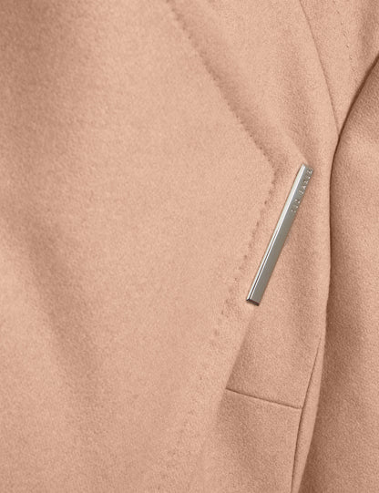 ROSE: Mid Length Belted Wool Wrap Coat
