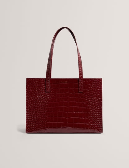WELONA: Elongated Croc Icon Bag