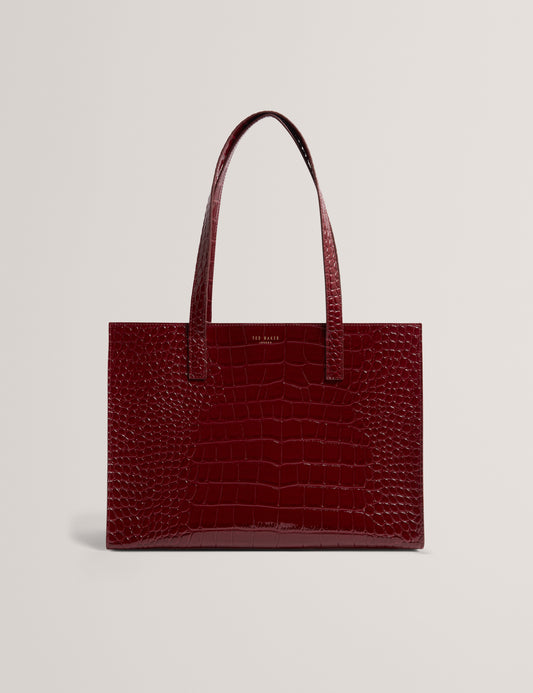 WELONA: Elongated Croc Icon Bag