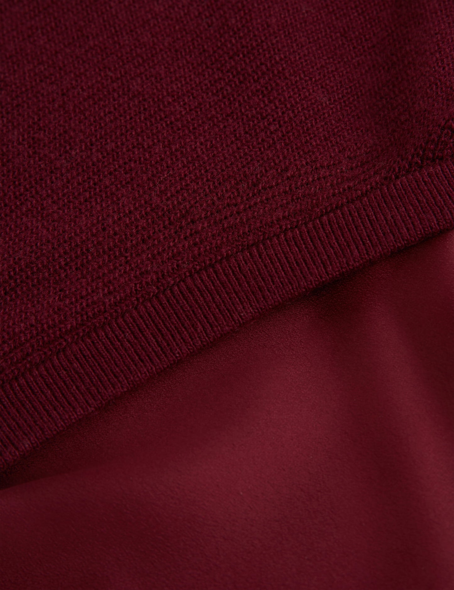CAYCEY: Woven Sleeve Knitted Jumper