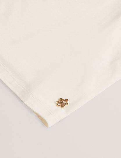 LARNAA: Short Sleeve Fitted Tee