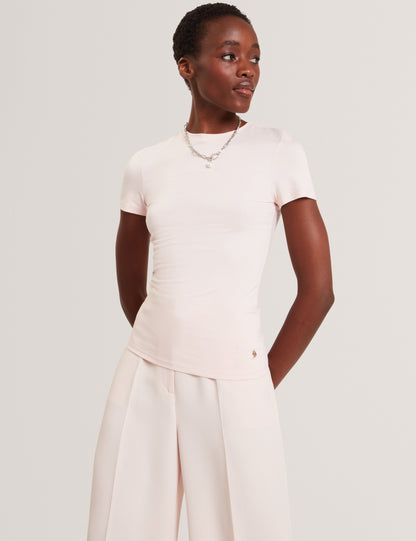 LARNAA: Short Sleeve Fitted Tee