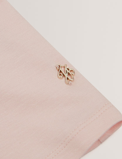 LARNAA: Short Sleeve Fitted Tee