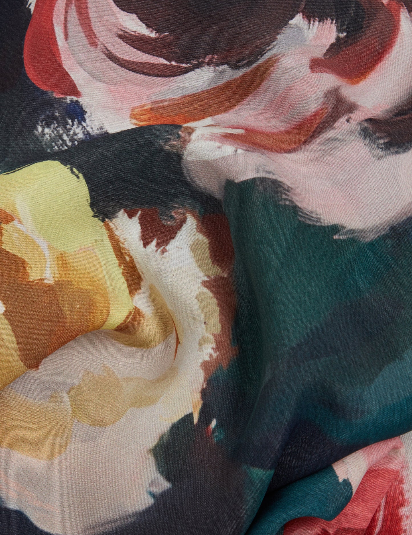ARAGA: Tie Neck Printed Long Sleeve Shirt