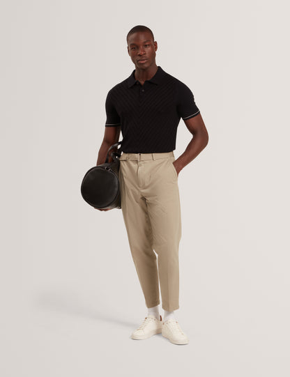 CHAPAL: Chevron Stitch Polo