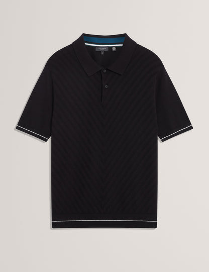 CHAPAL: Chevron Stitch Polo