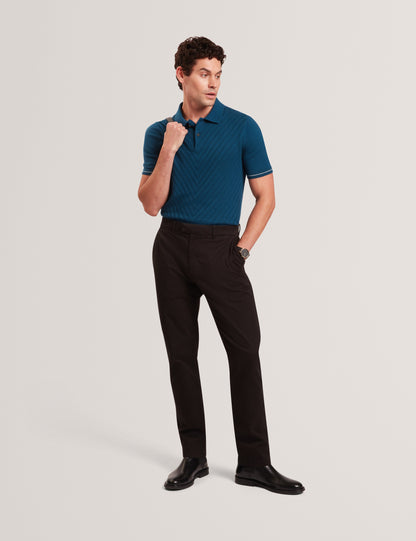 CHAPAL: Chevron Stitch Polo