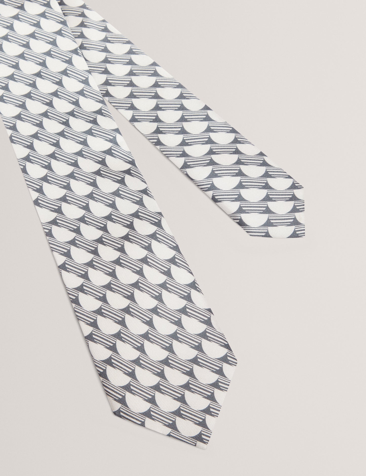 KEREM: Ditsy Geo Print Silk Tie
