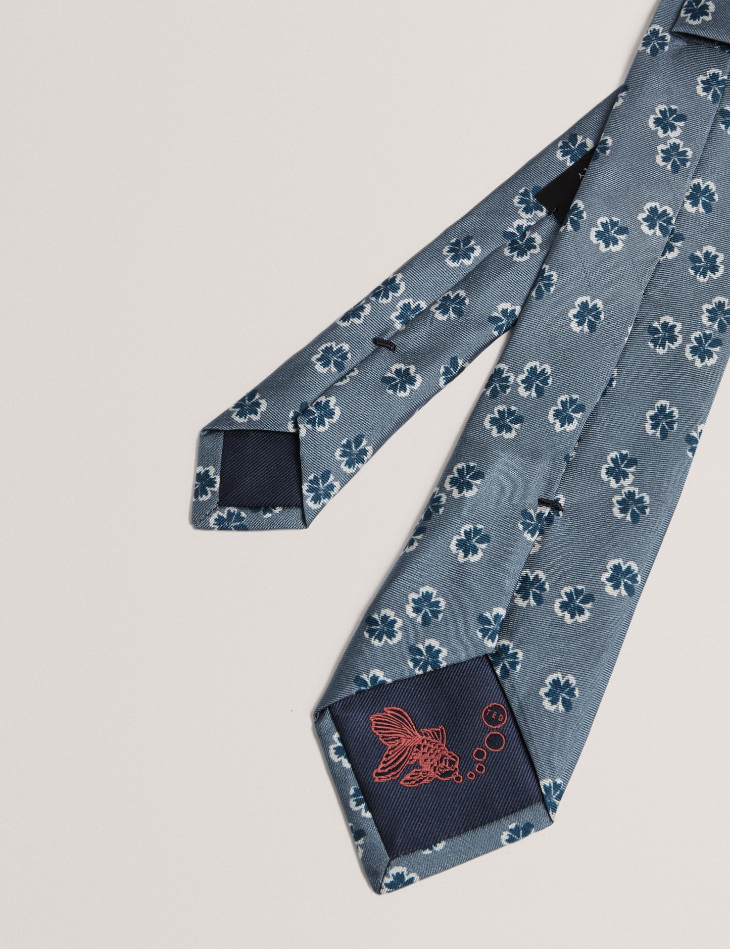 RAFFEAL: Ditsy Floral Print Silk Tie