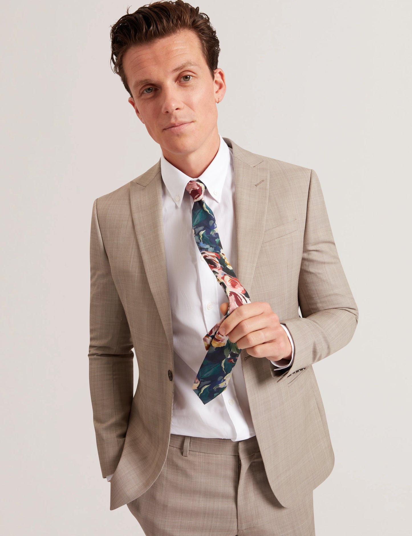 ETTORE: Bold Floral Silk Printed Tie