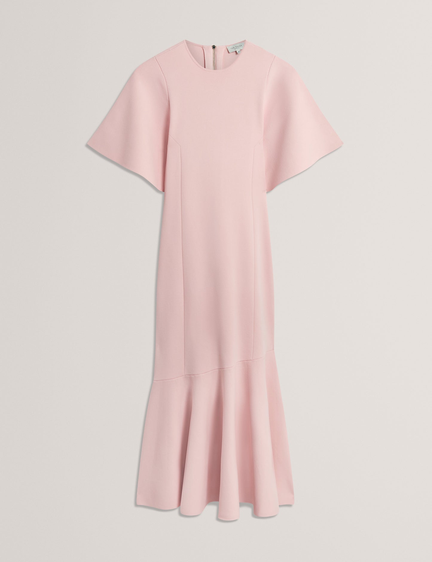 RECEDA: Short Sleeve Knit Midi Dress