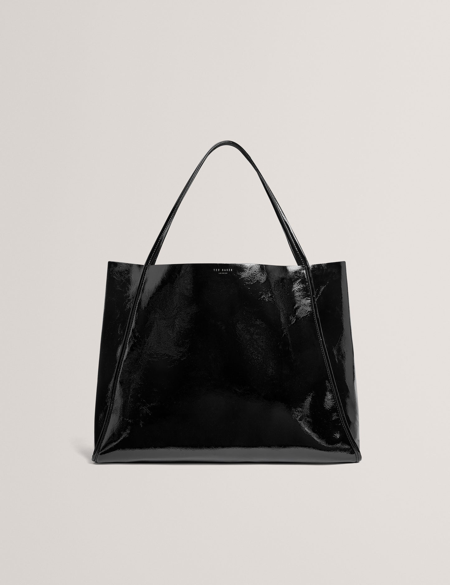 Women's BRISAA-Thin Strap Crinkle Large Slouchy Tote