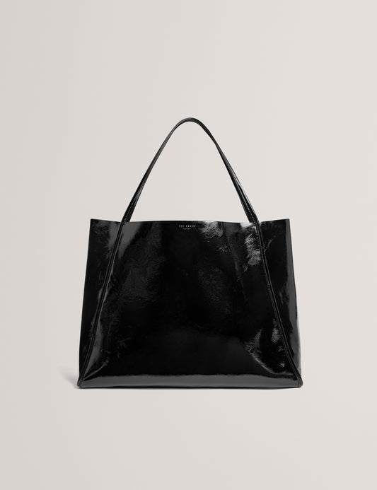 Women's BRISAA-Thin Strap Crinkle Large Slouchy Tote