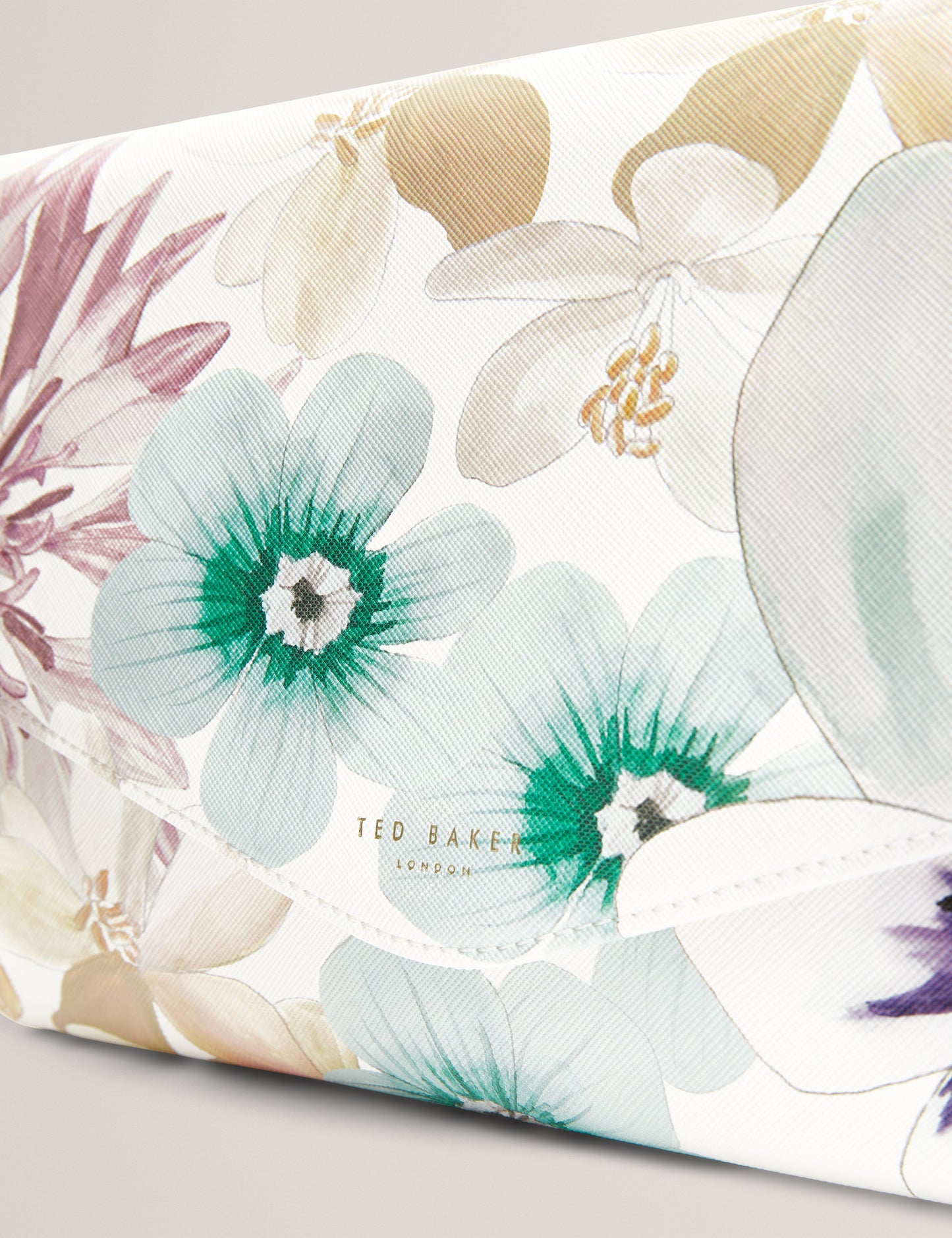 HELINII: Petal Print Icon Envelope Clutch