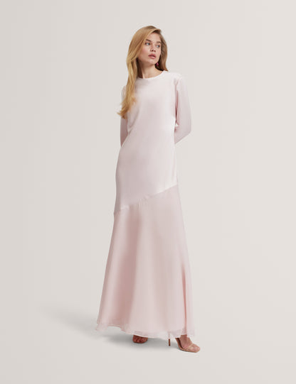 SHKYE: Diagonal Waist Seam Maxi Dress