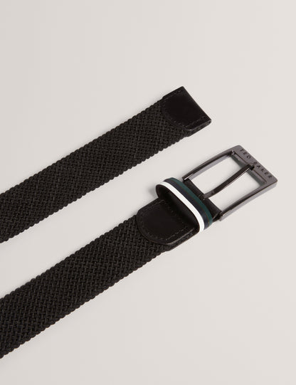 AUSTIIN: Woven Leather Elasticated Belt