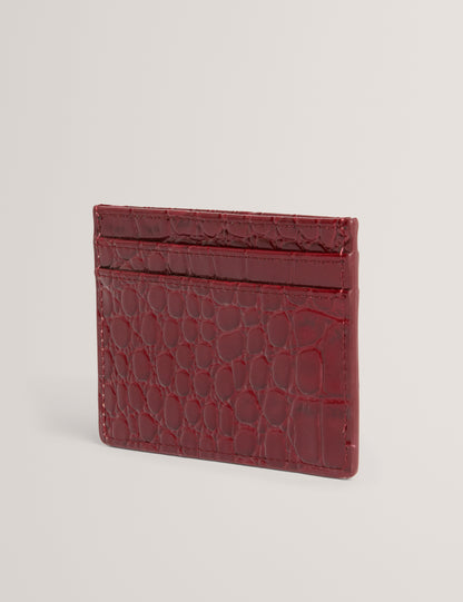 VARENYA: Croc Effect Card Holder