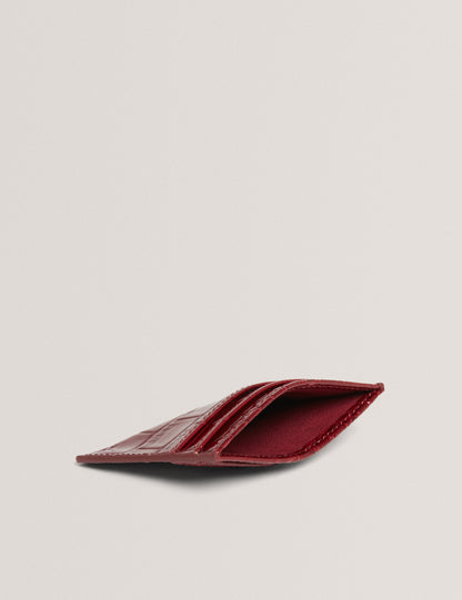 VARENYA: Croc Effect Card Holder