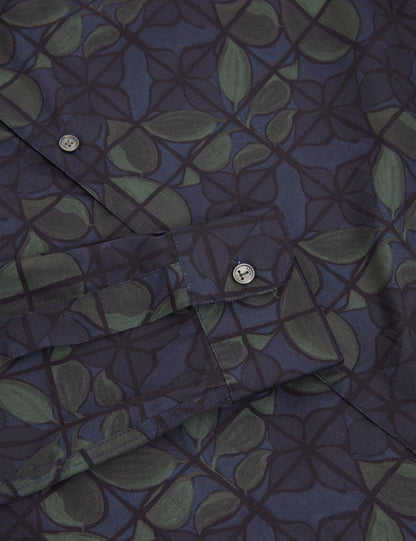 FRANKKN: LS Regular Fit Floral Check