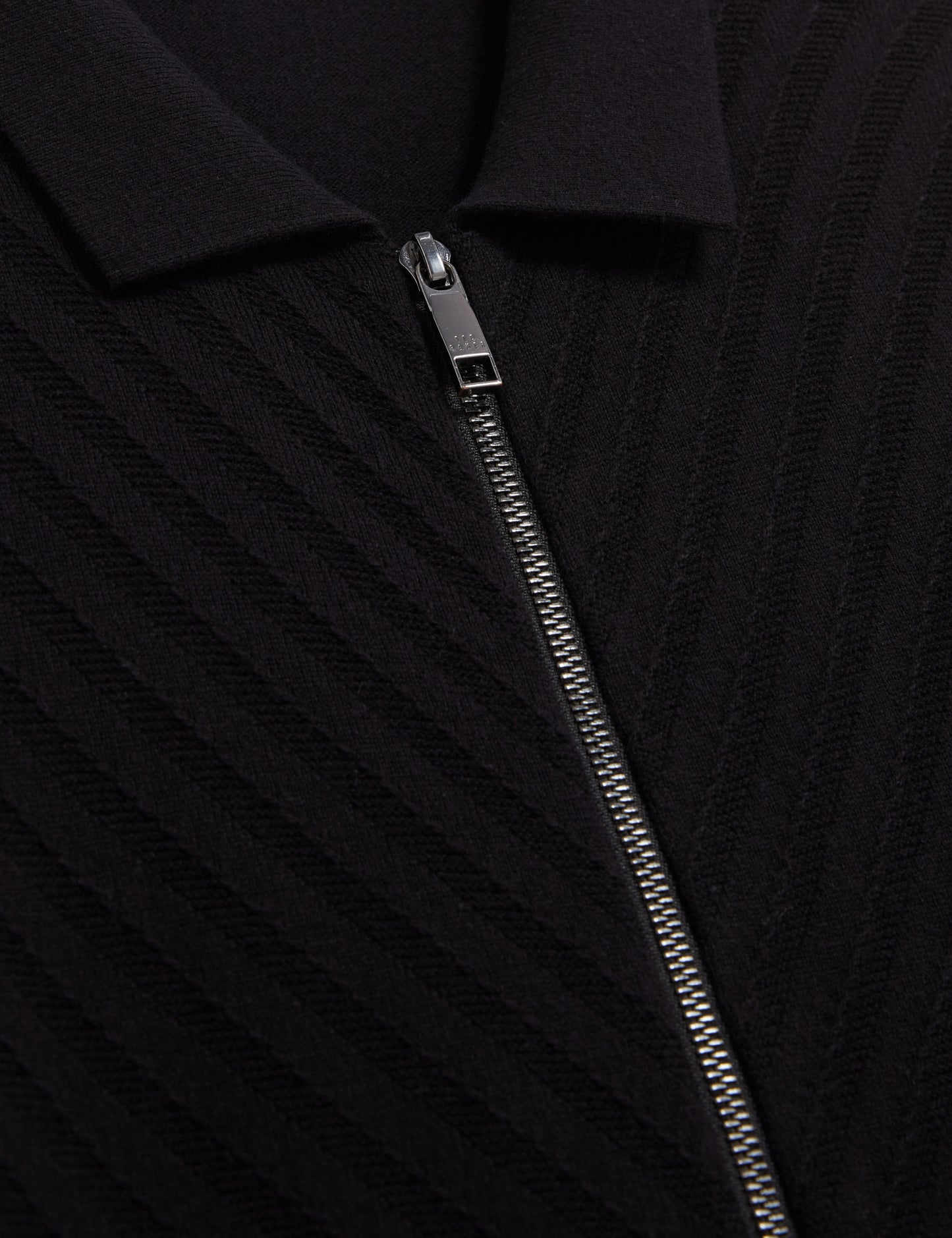 LYSAND: Chevron Stitch Zip Through