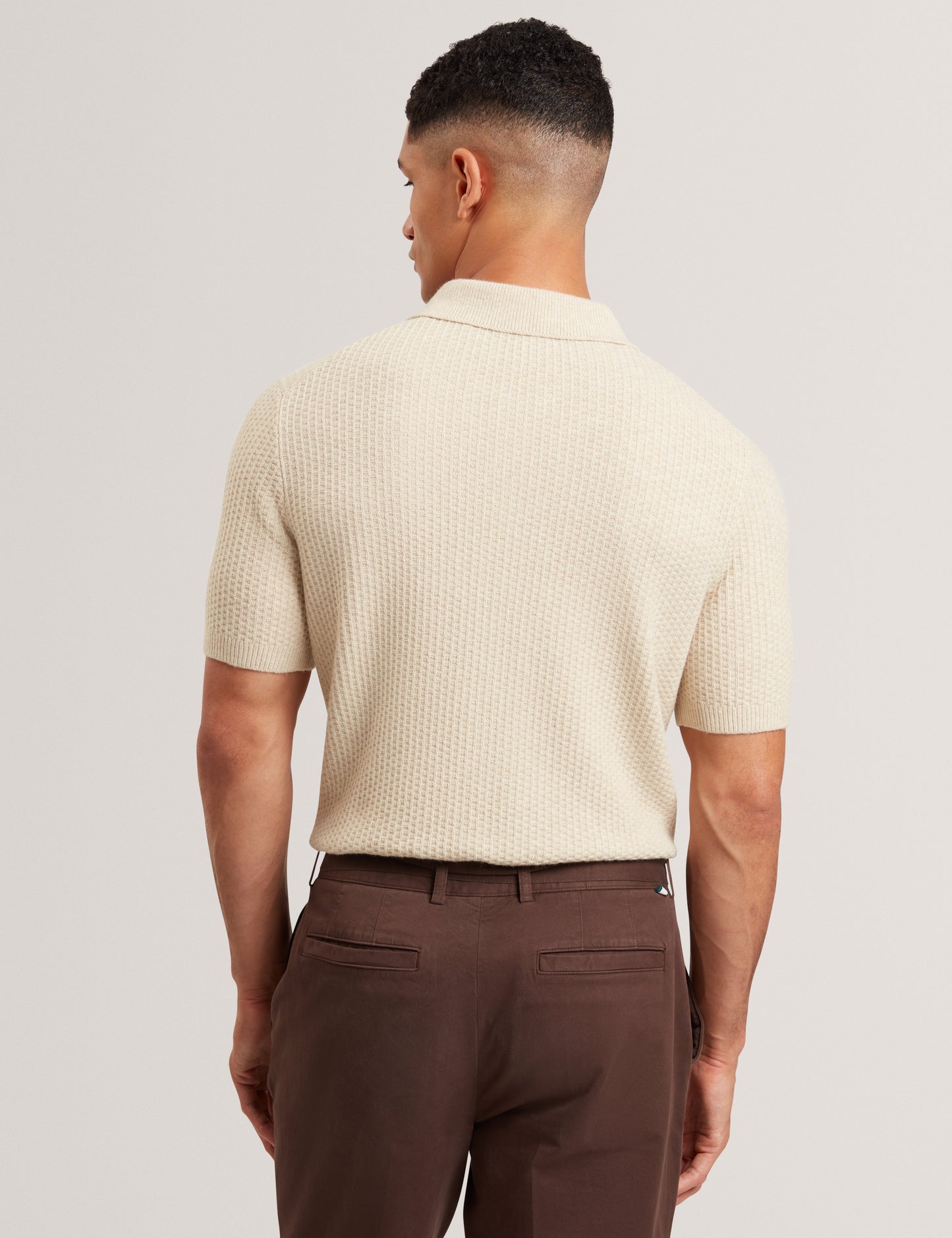 CAELUM: Herringbone Placement Stitch Polo