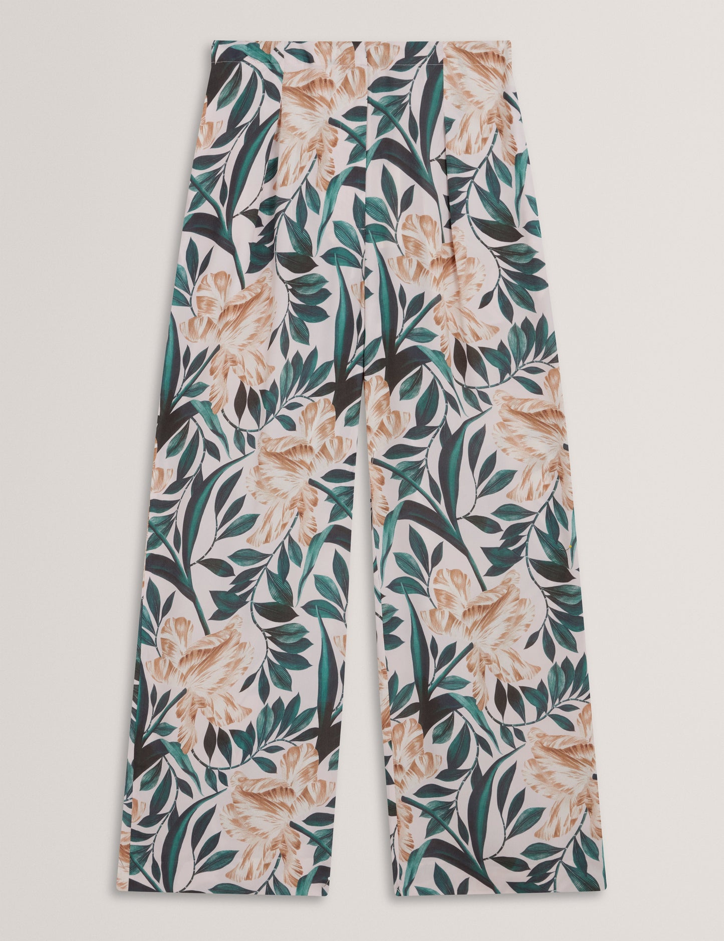 GRIESHA: Printed Mid Rise Straight Leg Trouser