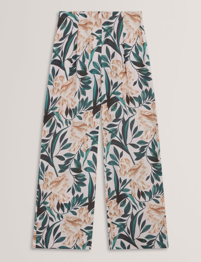 GRIESHA: Printed Mid Rise Straight Leg Trouser