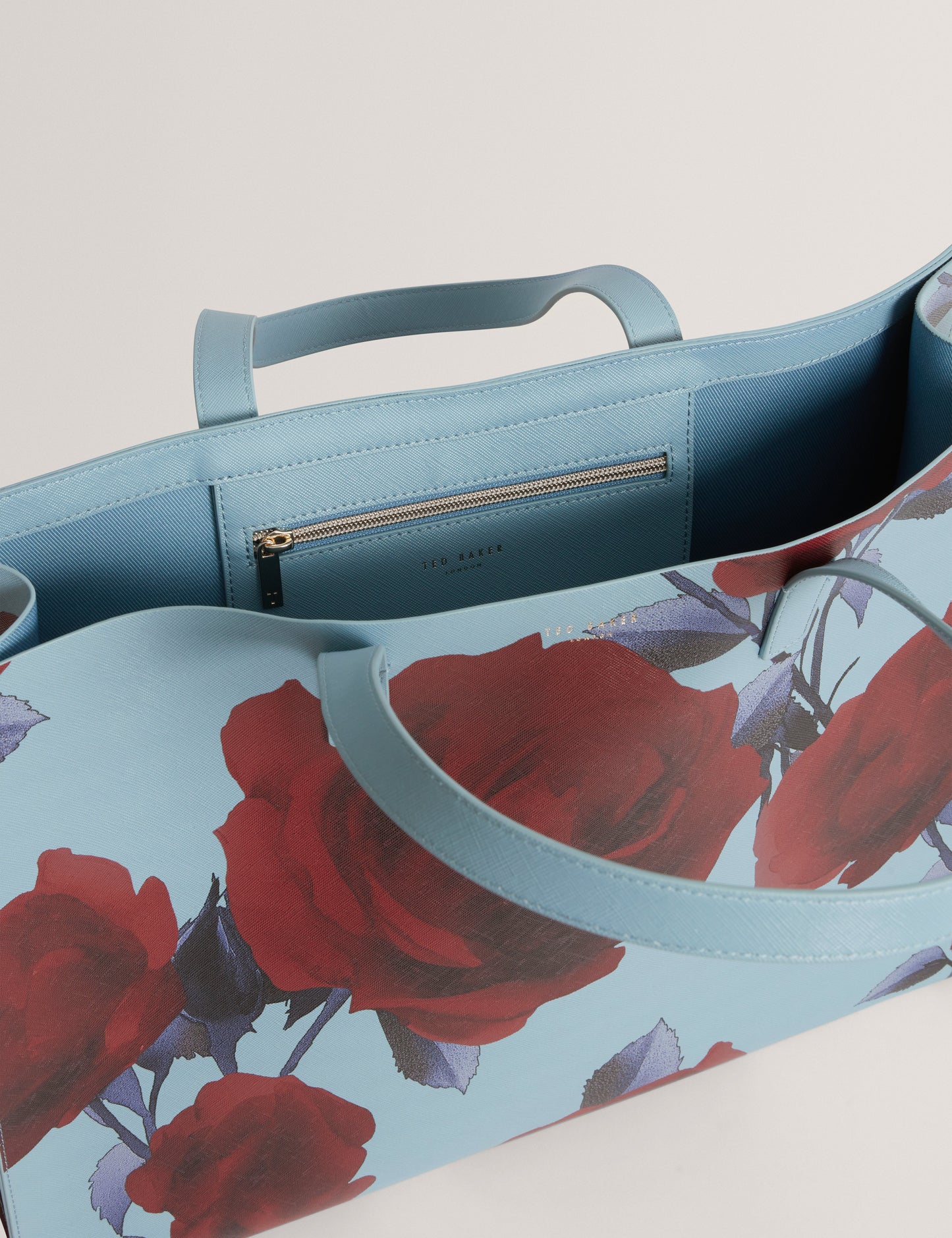 EMBERLI: Extra Large Rose Print Icon Bag