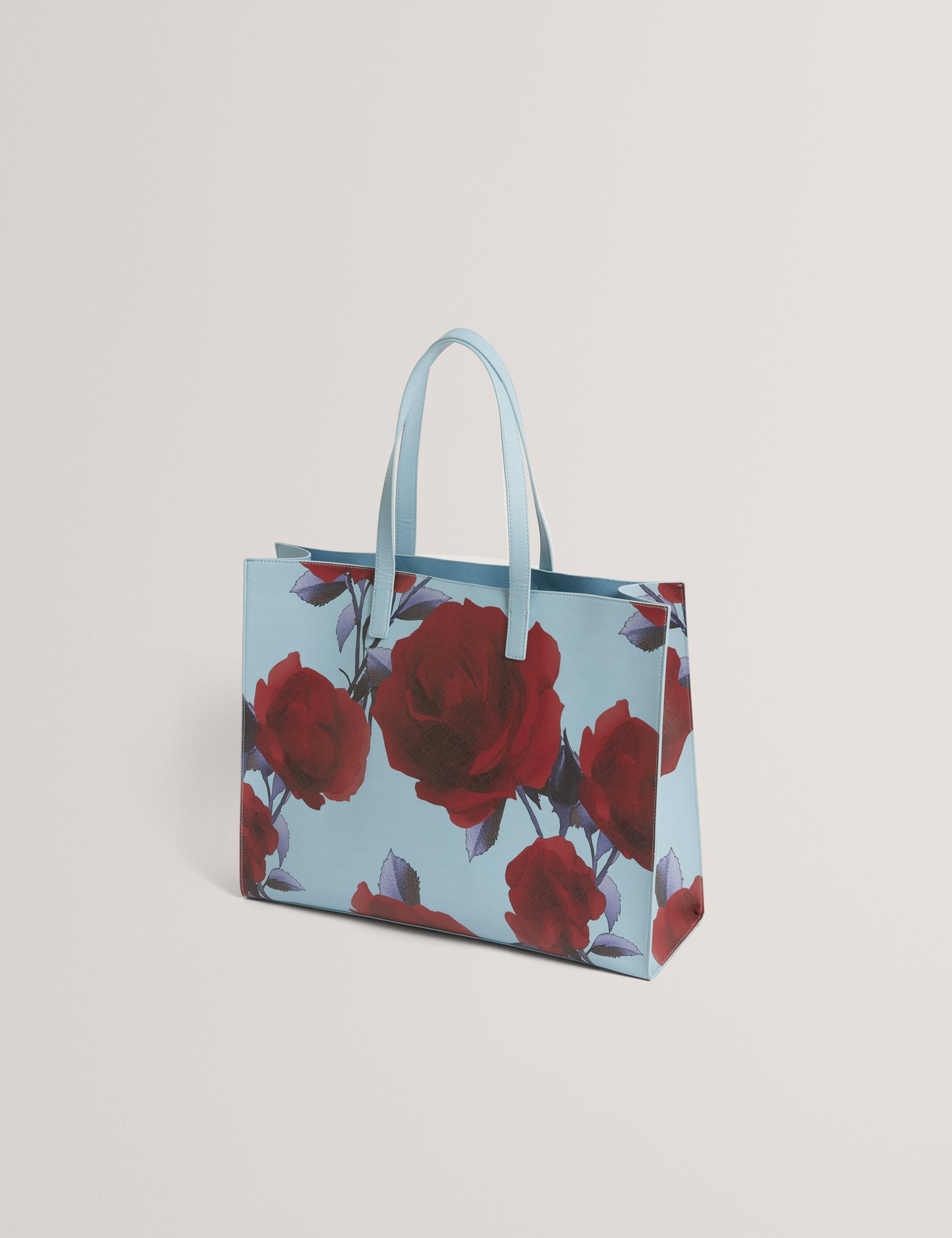 EMBERLI: Extra Large Rose Print Icon Bag