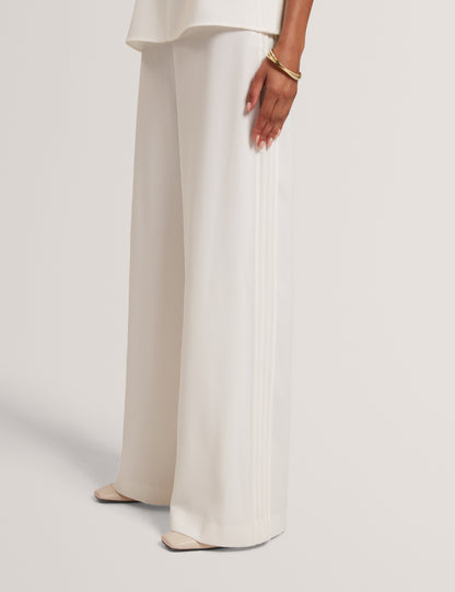 Women's GORJJA-Detail Wide Leg Crepe Trousers
