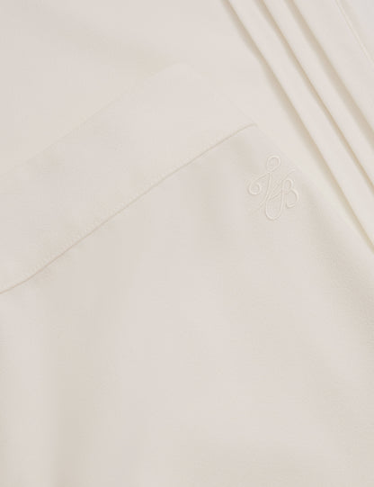 Women's GORJJA-Detail Wide Leg Crepe Trousers
