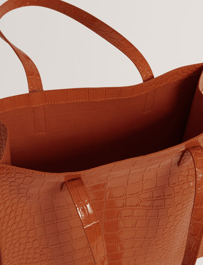 Women's WENELLA-Croc Effect Large Icon Bag