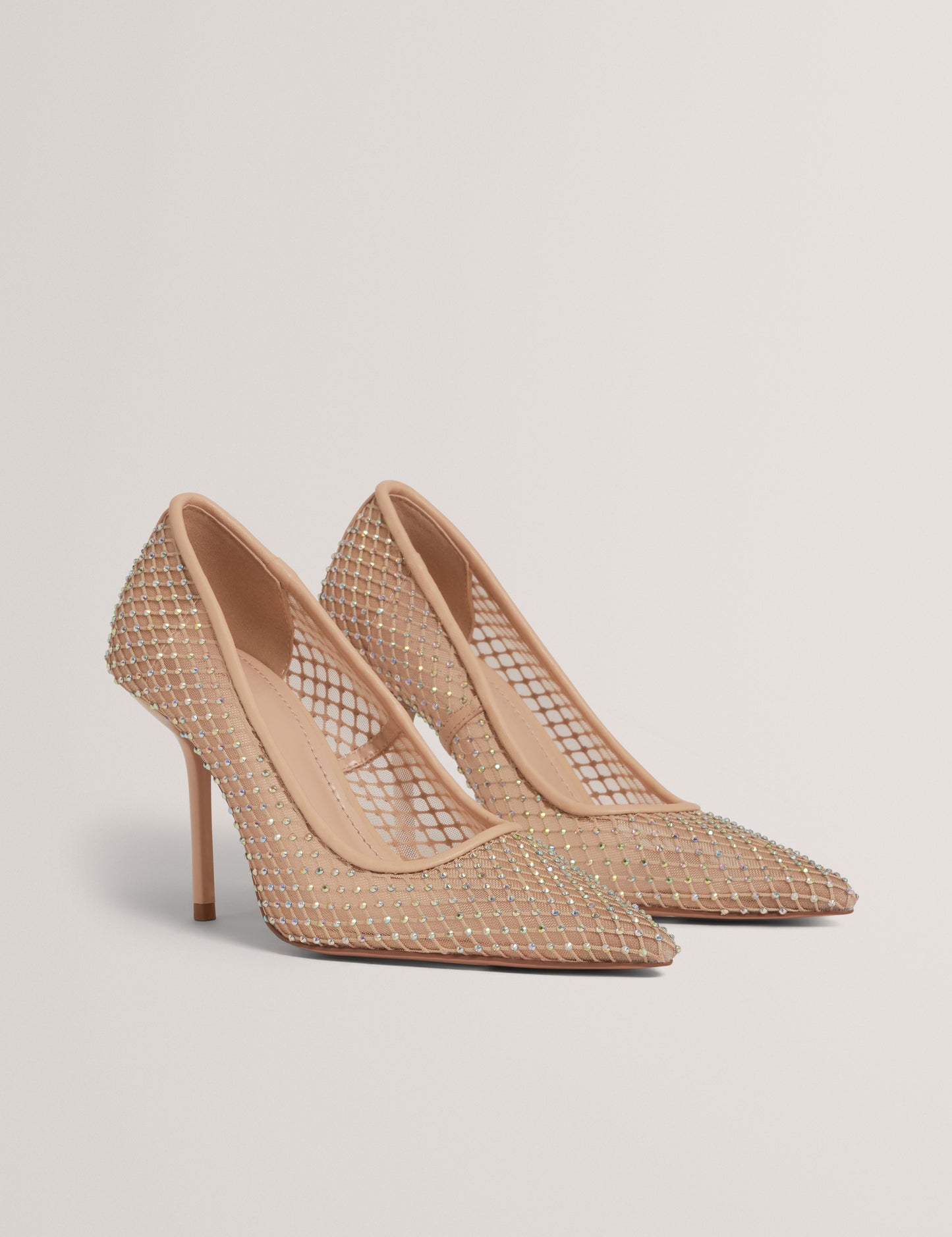 CRIISTA: Crystal Mesh Heel Shoe
