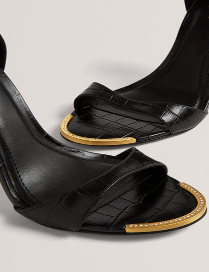 HELLIY: Leather Heeled Sandal