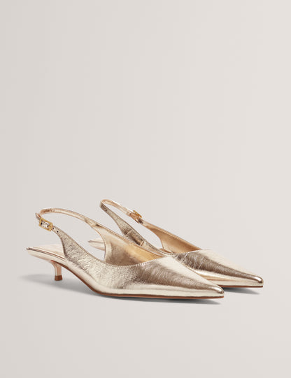 KITIY: Sling Back Kitten Heel