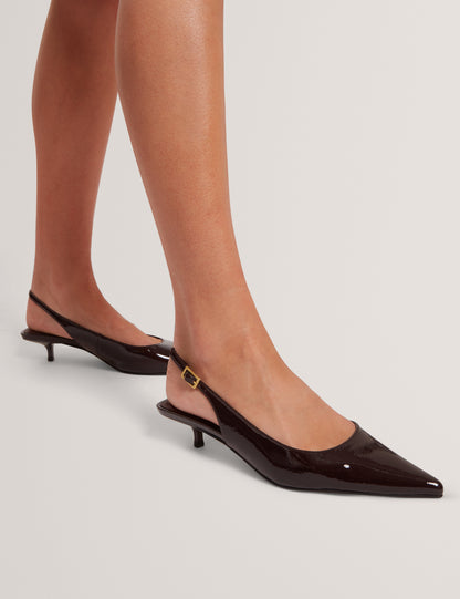 KITIY: Sling Back Kitten Heel