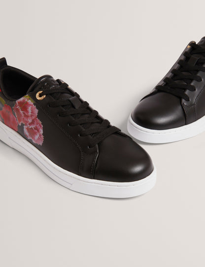 PRINELL: Floral Printed Leather Trainer