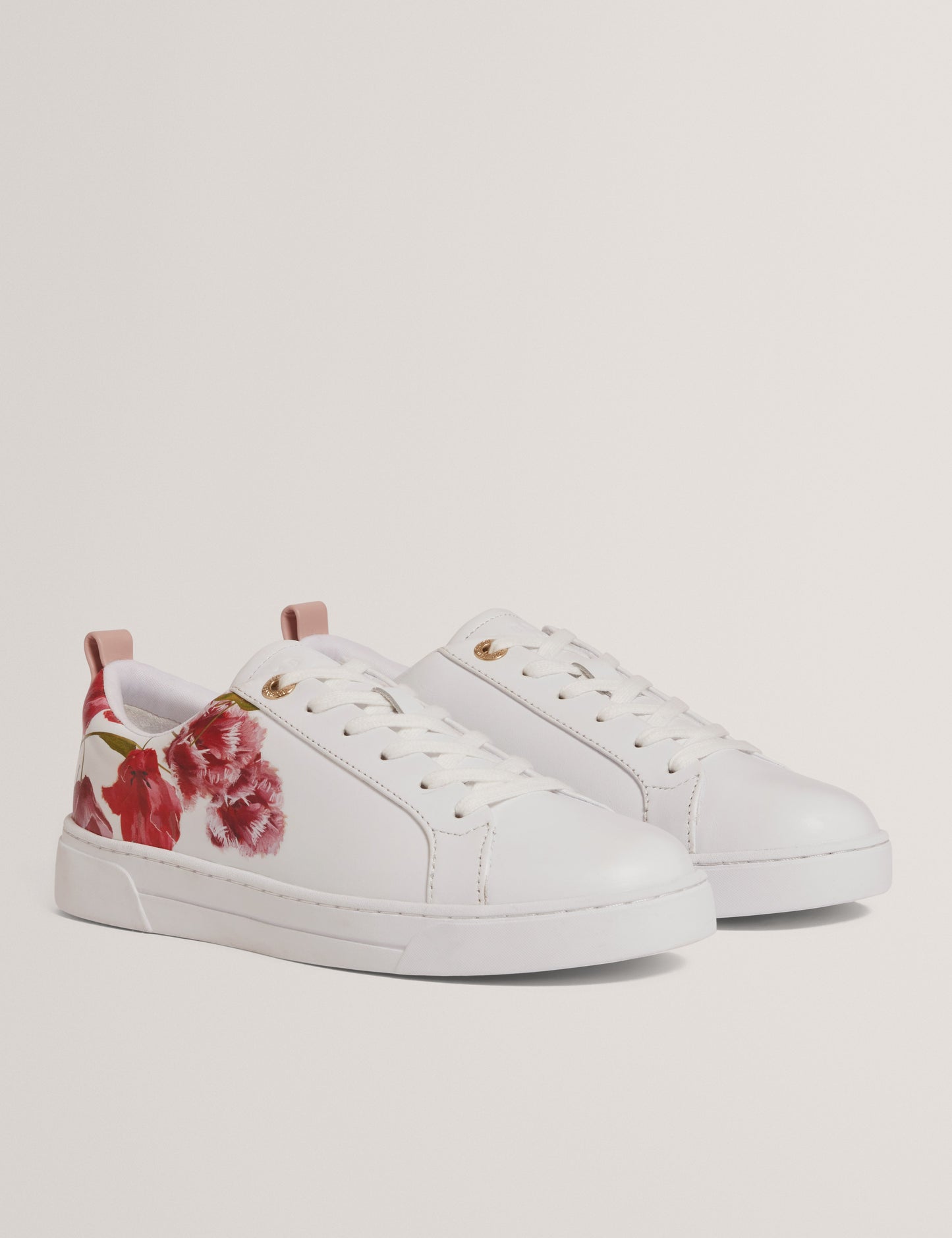 PRINELL: Floral Printed Leather Trainer