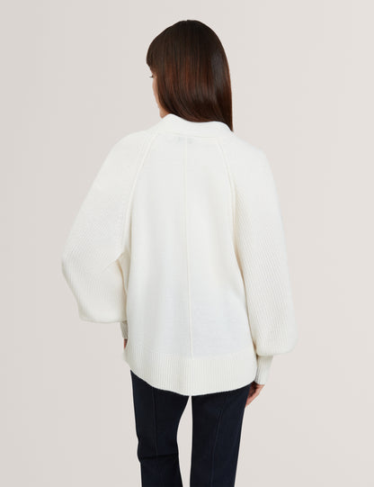 MALLEE: Neck Boxy Cardigan
