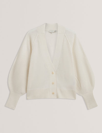 MALLEE: Neck Boxy Cardigan