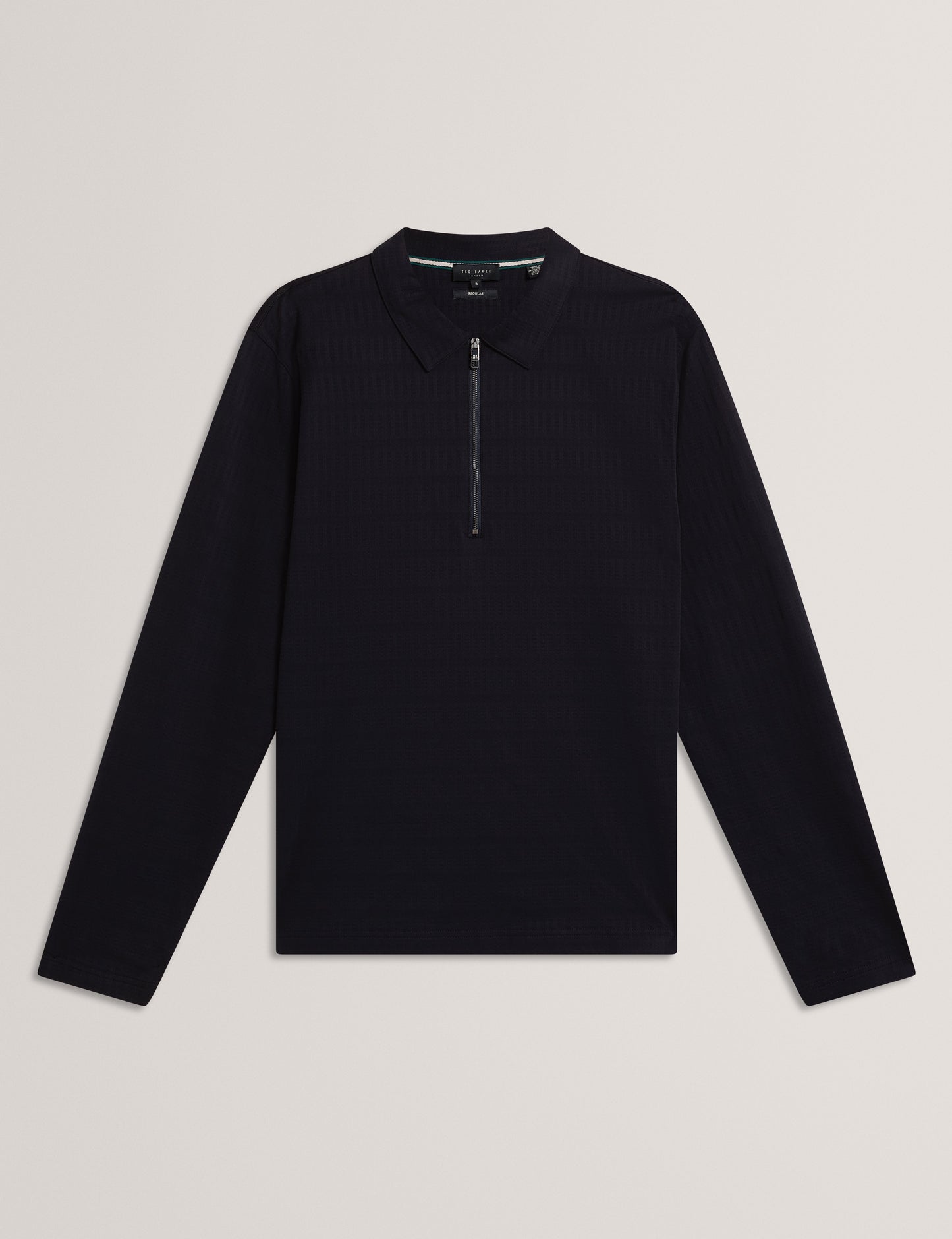WYTHER: Ls Mixed Texture Stripe Half Zip