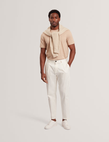 XADIEL: Ss Mixed Texture Stripe T-Shirt