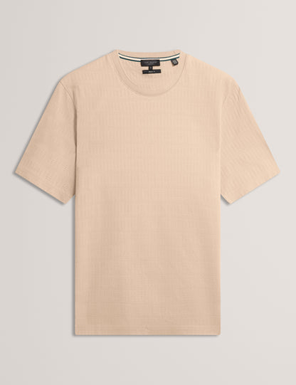XADIEL: Ss Mixed Texture Stripe T-Shirt