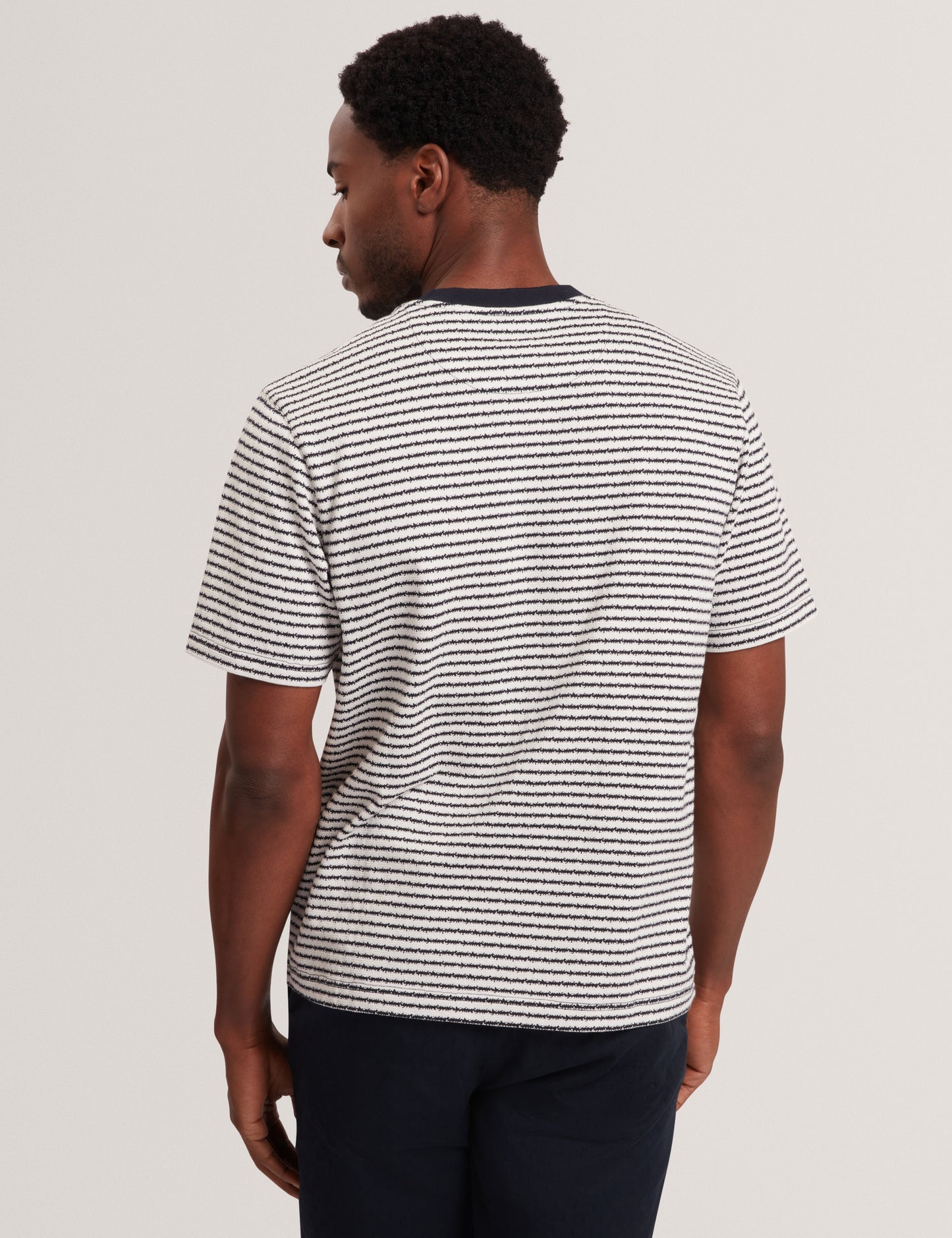 VEXRIN: Ss Oversized Striped T-Shirt