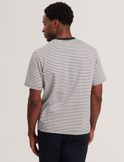 VEXRIN: Ss Oversized Striped T-Shirt