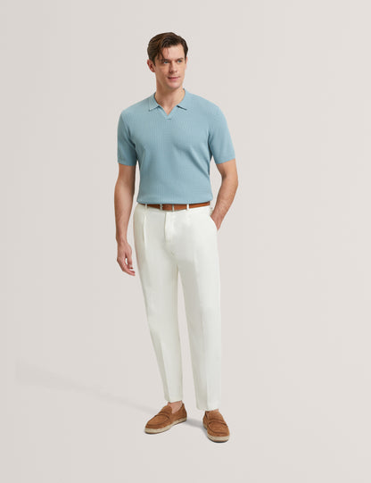 LUTHEN: Ss Zig Zag Stitch Polo