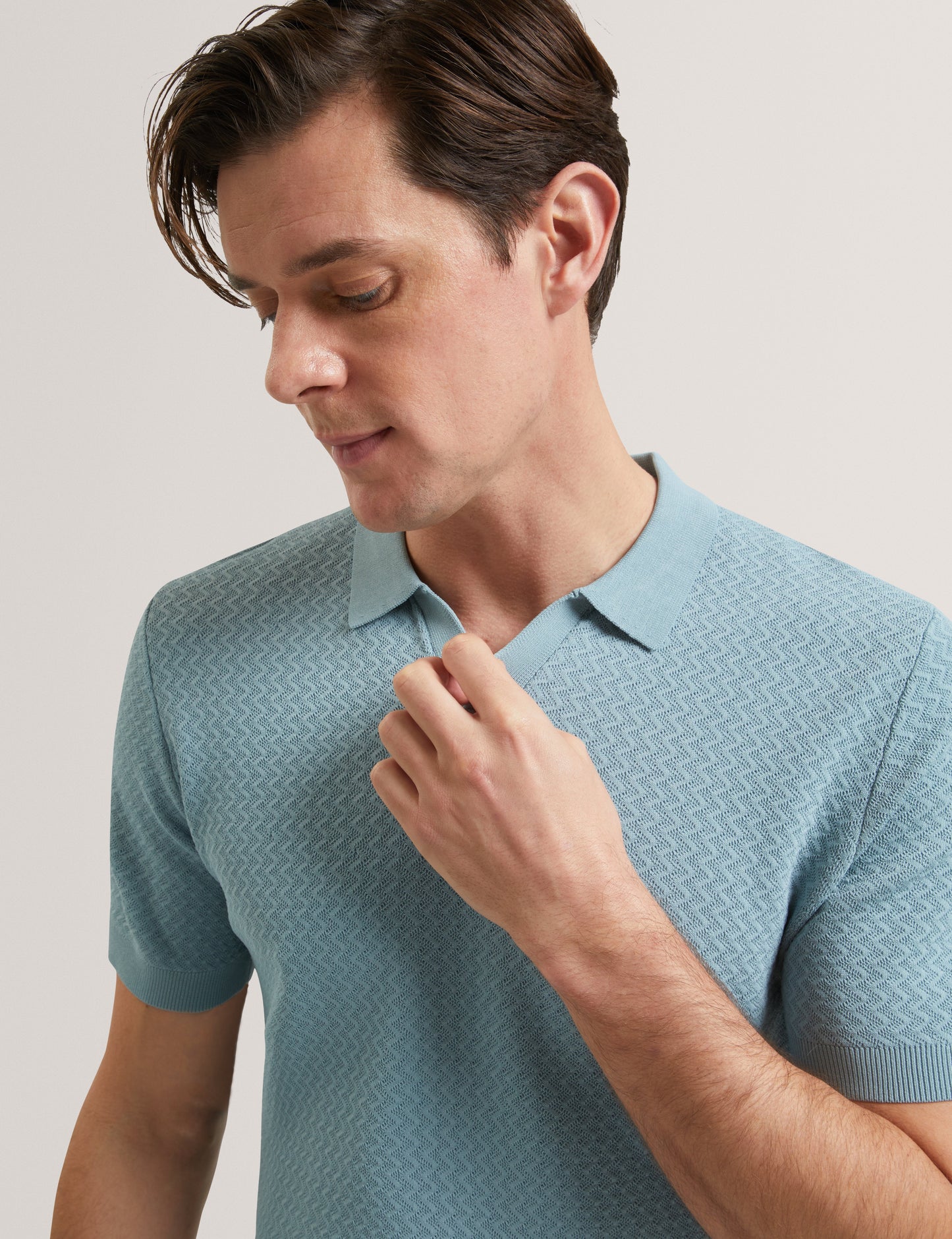 LUTHEN: Ss Zig Zag Stitch Polo